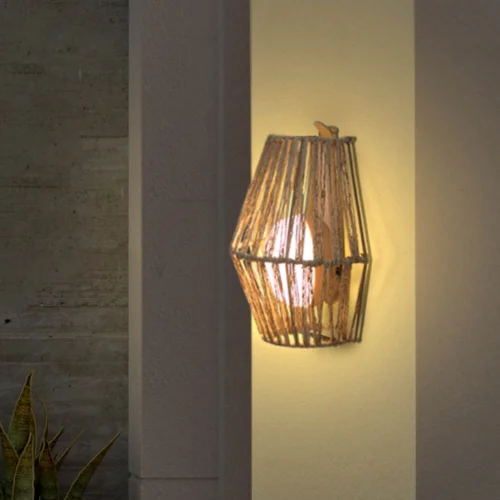 LÂMPADA PORTÁTIL 9W RECARREGÁVEL BEGE CHERRY