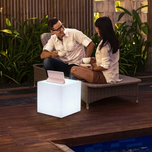 LÂMPADA EXTERIOR CUBY 45 CABO LUZ FRIA