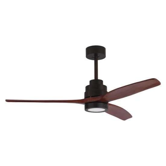 VENTILADOR DE TETO LEVOU KALEO 15W 4000K CAFÉ 2