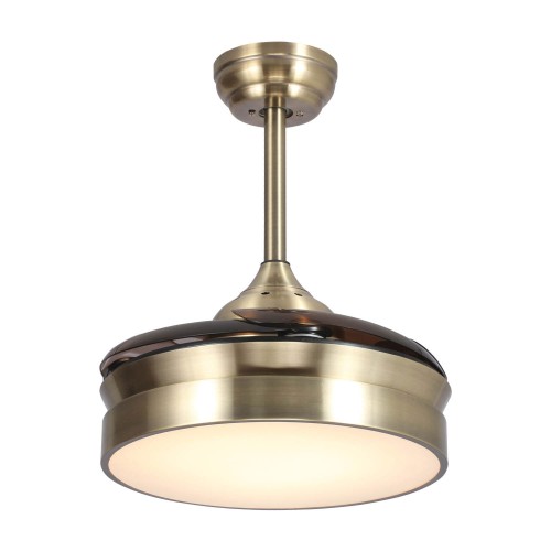 VENTILADOR DE TECTO LED RICHMOND COURO DOBRÁVEIS REGULÁVEIS