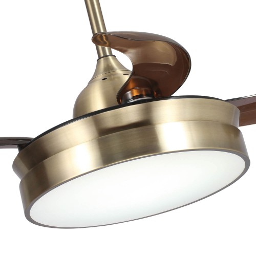 VENTILADOR DE TECTO LED RICHMOND COURO DOBRÁVEIS REGULÁVEIS