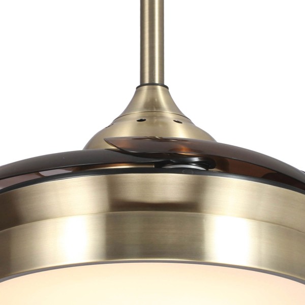 VENTILADOR DE TECTO LED RICHMOND COURO DOBRÁVEIS REGULÁVEIS