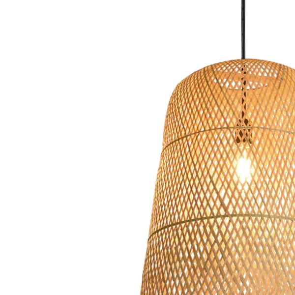 LÁMPARA DE TECHO BAMBÚ MEDIANA E27 MOANA