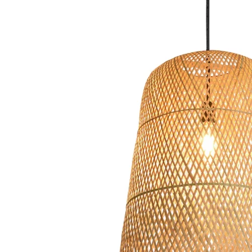 LÁMPARA DE TECHO BAMBÚ MEDIANA E27 MOANA