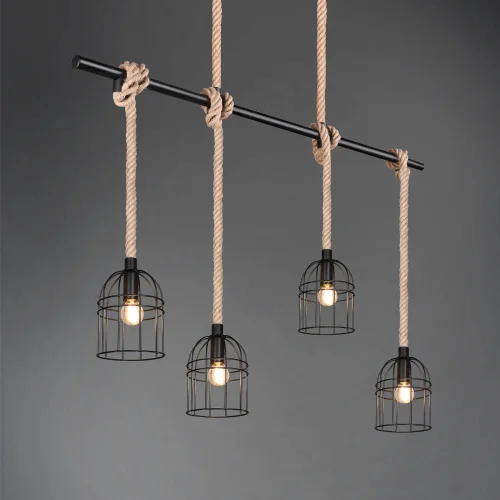 CANDEEIRO DE TECTO 4 LUZES E14 150 CM NAKIA CANDEEIRO DE TECTO 4 LUZES E14 150 CM NAKIA