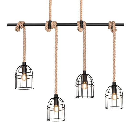 CANDEEIRO DE TECTO 4 LUZES E14 150 CM NAKIA