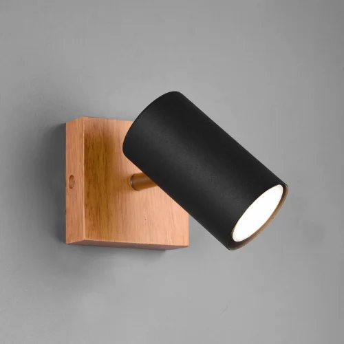 HOLOFOTE 1 LUZ CASTANHO CLARO PRETO