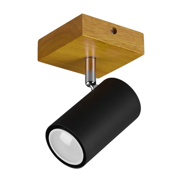 HOLOFOTE 1 LUZ CASTANHO CLARO PRETO