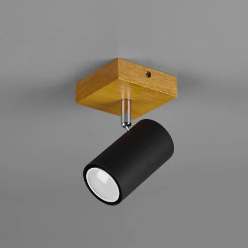 HOLOFOTE 1 LUZ CASTANHO CLARO PRETO