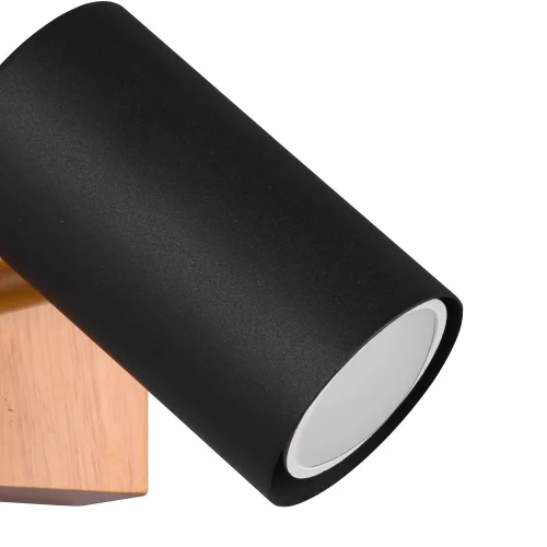 HOLOFOTE 1 LUZ CASTANHO CLARO PRETO