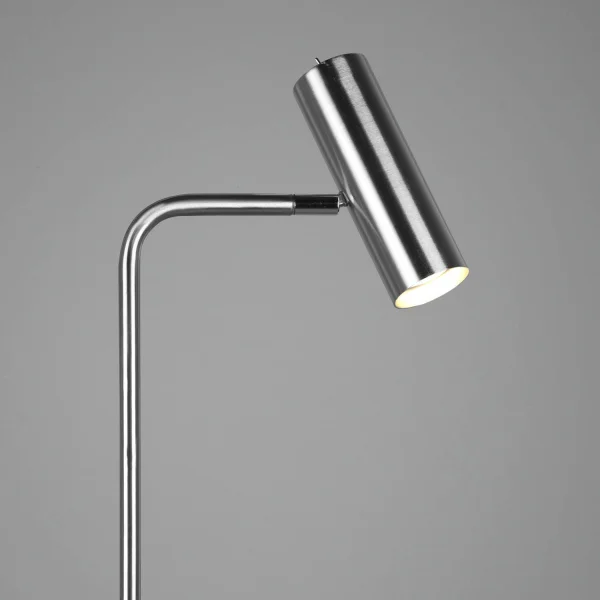 LÁMPARA DE PIE GRAFTON NÍQUEL MATE