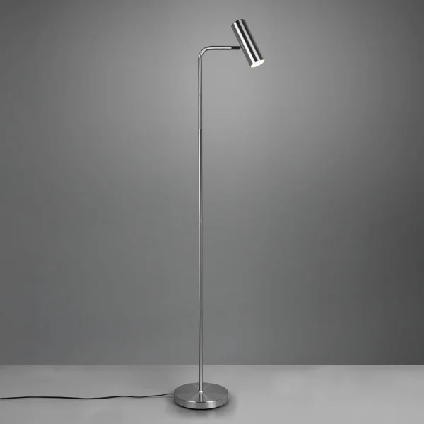 LÁMPARA DE PIE GRAFTON NÍQUEL MATE