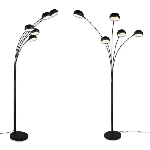 CANDEEIRO DE PÉ 5 LUZES PRETO E14 JULIANA