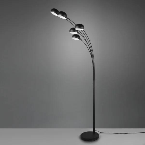 CANDEEIRO DE PÉ 5 LUZES PRETO E14 JULIANA