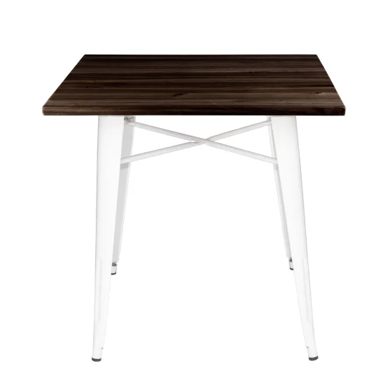 MESA JOSEPHINE BRANCA MADEIRA DE FAIA ESCURA