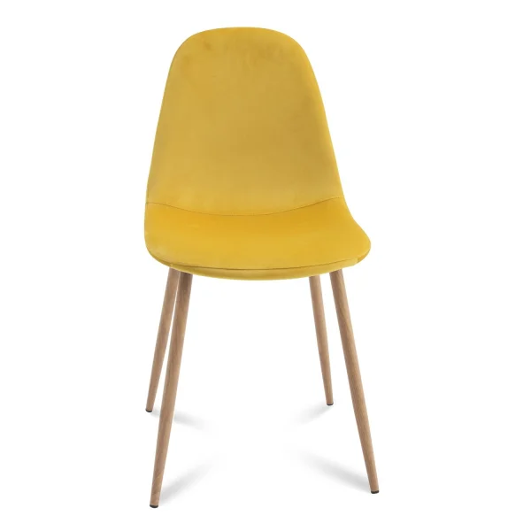 SILLA STENMARK MOSTAZA PATAS COLOR NATURAL