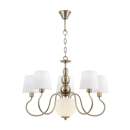 LÁMPARA DE TECHO 5 LUCES CUERO AREZZO