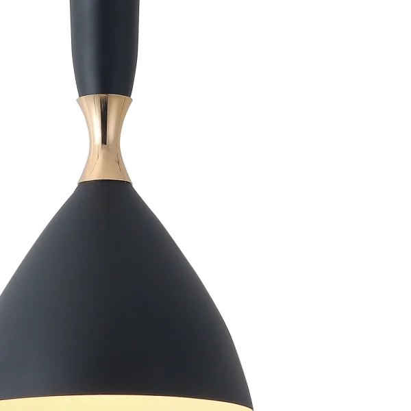 CANDEEIRO DE TECTO PRETO/OURO BRICE