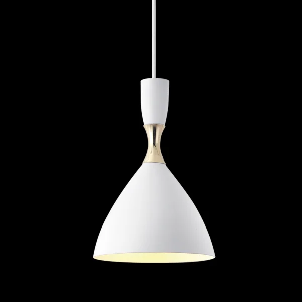 CANDEEIRO DE TECTO BRANCO/DOURADO BRICE CANDEEIRO DE TECTO BRANCO/DOURADO BRICE
