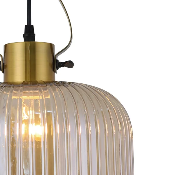 LÁMPARA DE TECHO CRISTAL TALLADO ÁMBAR HAKANA LÁMPARA DE TECHO CRISTAL TALLADO ÁMBAR HAKANA
