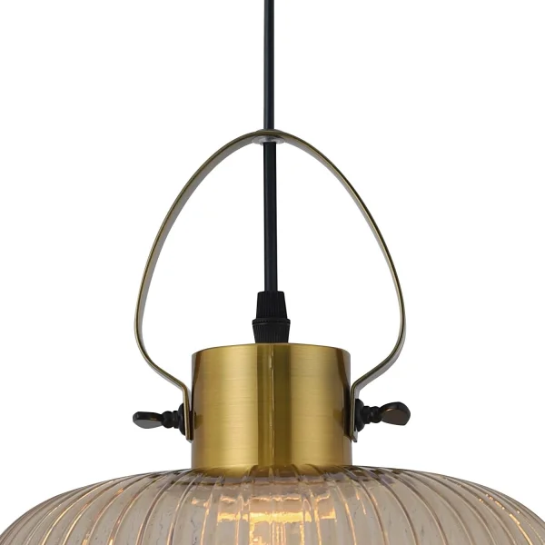 LÁMPARA DE TECHO CRISTAL TALLADO ÁMBAR HAKANA LÁMPARA DE TECHO CRISTAL TALLADO ÁMBAR HAKANA