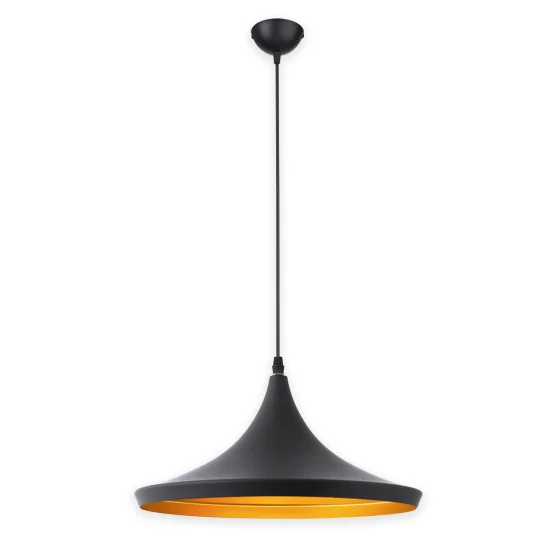 LÁMPARA DE TECHO ACERO NEGRA Ø 36 CM ODELL 2