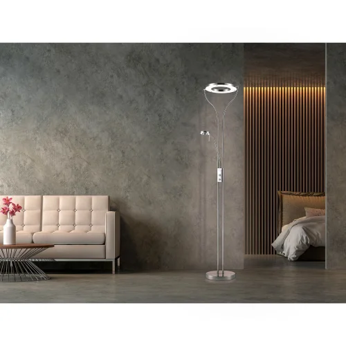 CARROSSEL DE LED 20W LÂMPADA DE PISO CROMADO