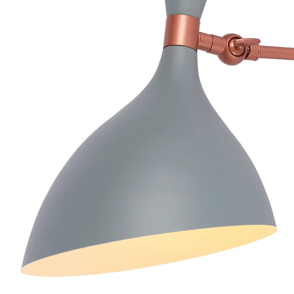 APLIQUE DE PARED GRIS/ORO ROSA ATZIRI