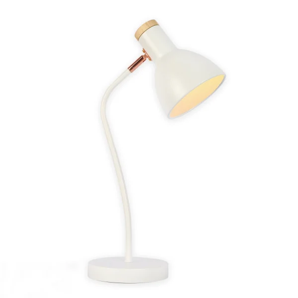 LÁMPARA DE MESA BLANCO/ORO ROSA ARLETH