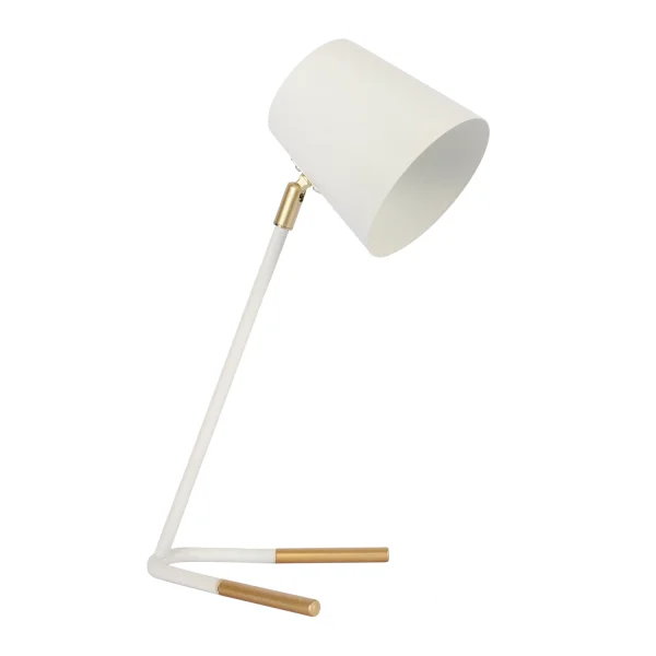 LÁMPARA DE MESA BLANCO/DORADO ANAYA