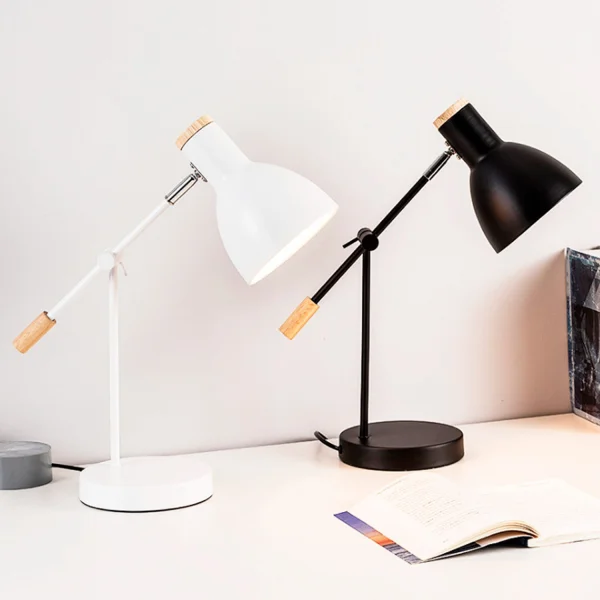 LÁMPARA DE MESA MADERA/BLANCO ANNELISE LÁMPARA DE MESA MADERA/BLANCO ANNELISE