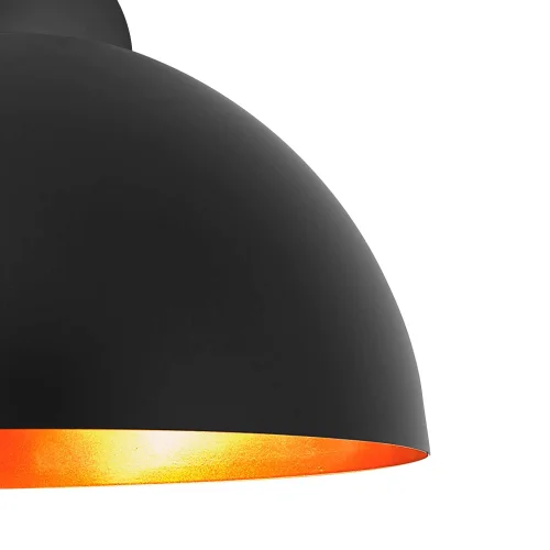 LÁMPARA DE TECHO Ø 40 CM NEGRO/DORADO MONTSERRAT