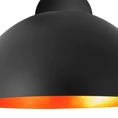 LÁMPARA DE TECHO Ø 40 CM NEGRO/DORADO MONTSERRAT