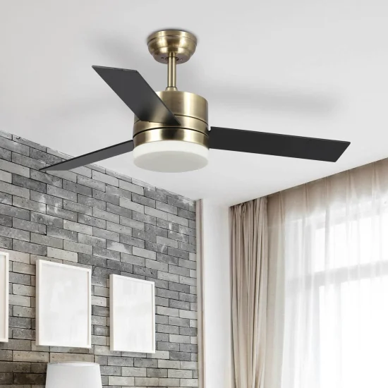 VENTILADOR DE TECTO LED LORENZO 16W DE COURO