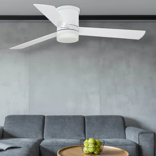 VENTILADOR DE TECTO 18 W REGULÁVEL BRANCO NAYSA