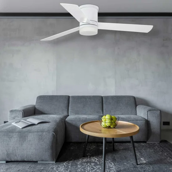 VENTILADOR DE TECTO 18 W REGULÁVEL BRANCO NAYSA 2