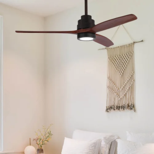 VENTILADOR DE TETO LEVOU KALEO 15W 4000K CAFÉ