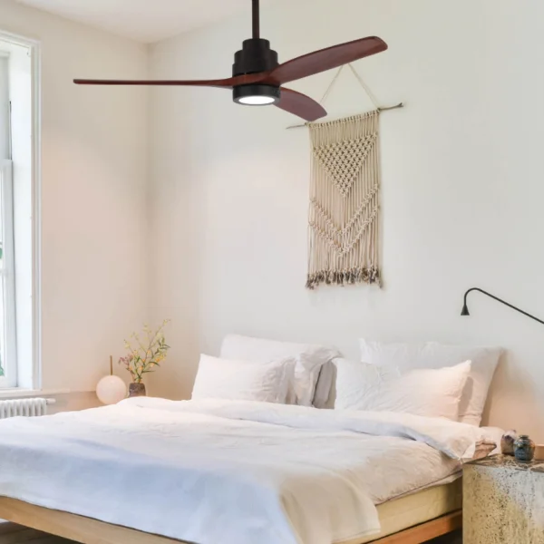 VENTILADOR DE TETO LEVOU KALEO 15W 4000K CAFÉ