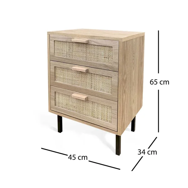 MESITA 3 CAJONES LEIF