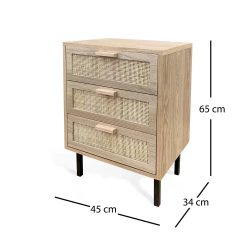 MESITA 3 CAJONES LEIF