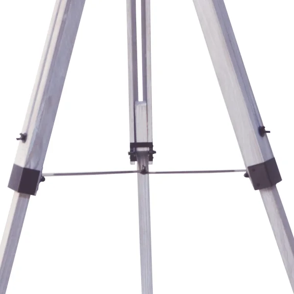 CANDEEIRO DE PÉ COSME EM AÇO BRANCO ANTIQUADO COM GRELHA