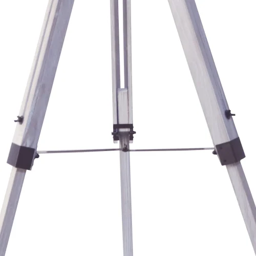 CANDEEIRO DE PÉ COSME EM AÇO BRANCO ANTIQUADO COM GRELHA