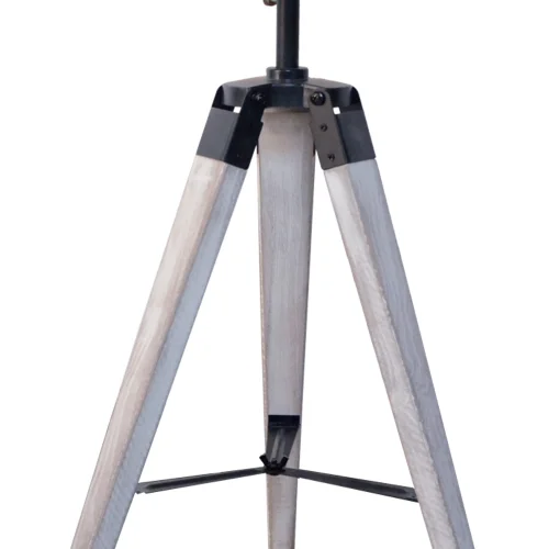 CANDEEIRO DE MESA COSME DE AÇO BRANCO ANTIQUADO COM GRELHA