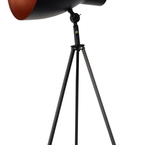 CANDEEIRO DE PÉ DE AÇO PRETO HUDSON