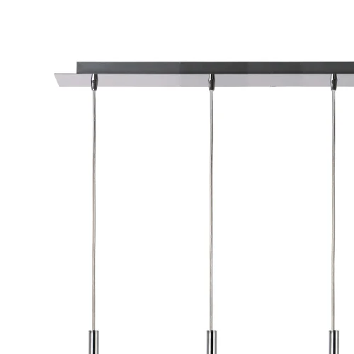 CANDEEIRO DE TECTO 4 LUZES VIDRO EXTERIOR TRANSPARENTE INTERIOR BRANCO NOLINA