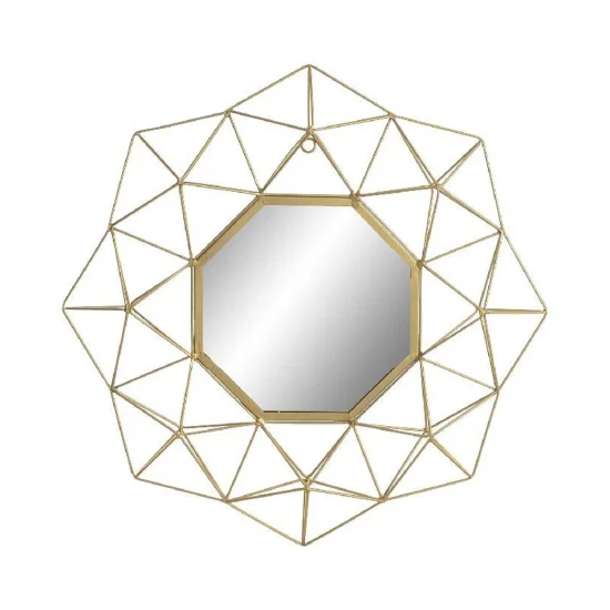 ESPELHO DE FERRO DOURADO CLARISE