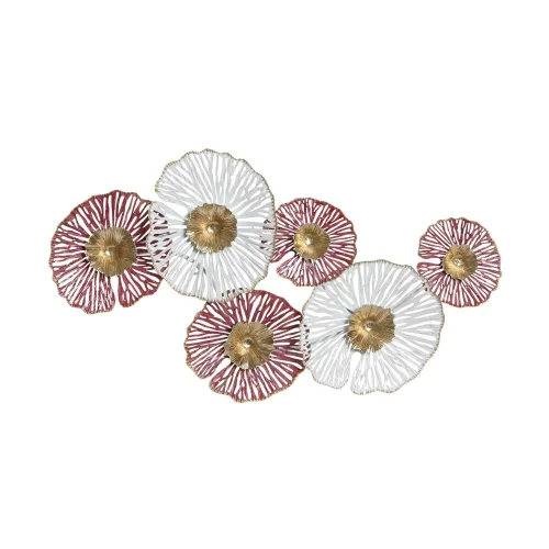 DECORAÇÃO DE PAREDE DE METAL CÍRCULOS SELENA