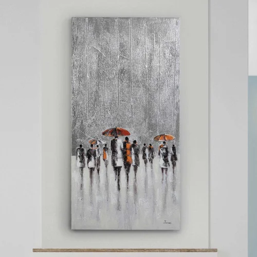 QUADRO PINTURA ACRÍLICA 70X140 CHUVA QUADRO PINTURA ACRÍLICA 70X140 CHUVA