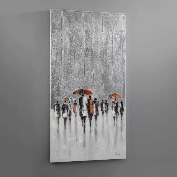 QUADRO PINTURA ACRÍLICA 70X140 CHUVA QUADRO PINTURA ACRÍLICA 70X140 CHUVA