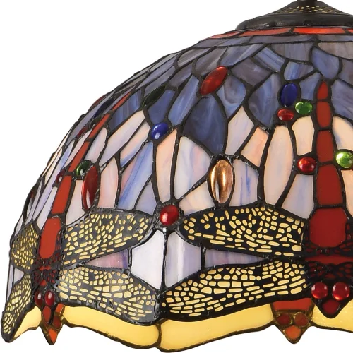 CANDEEIRO DE TECTO 2 LUZES 40 CM TIFFANY LIBÉLULA CANDEEIRO DE TECTO 2 LUZES 40 CM TIFFANY LIBÉLULA